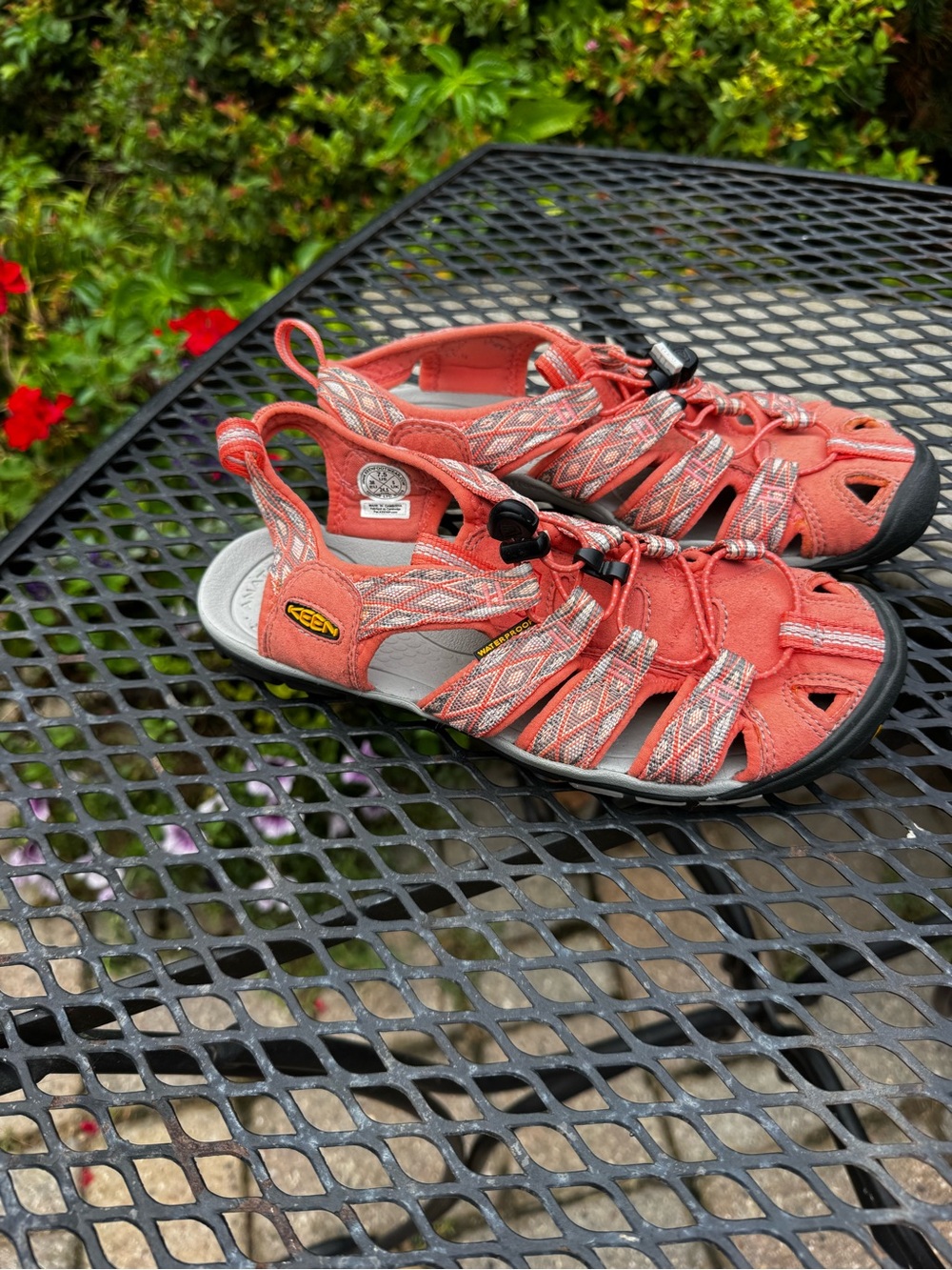 Keen Women's Coral/Gray Strappy Outdoor Sandals